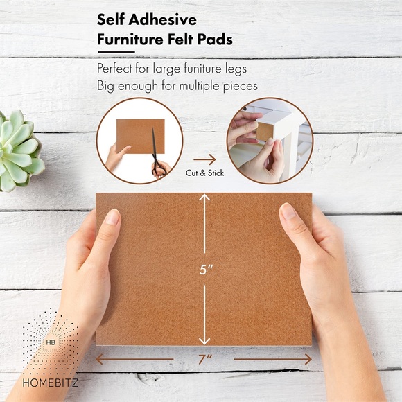 16 Furniture Chair Leg Floor Protectors Sliders + 2 Self-Adhesive Felt Sheets - Picture 9 of 15